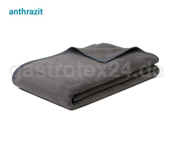 Wohndecke "Arizona" 150/200 cm - Mischgewebe - pflegeleicht - 450 gr/qm - Farbe: anthrazit (dunkelgrau)